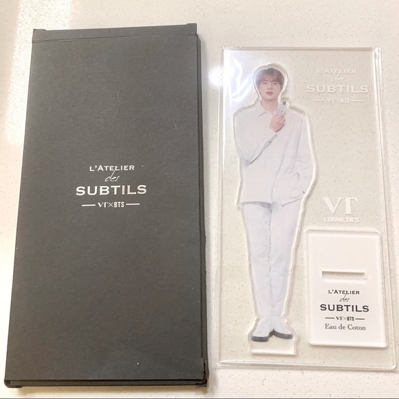 BTS Jin VT Cosmetics Eau de Coton Parfum Perfume Acrylic Standee Display Decor - Picture 2 of 3